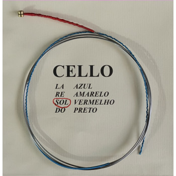 Corda Violoncelo Cello Mauro Calixto Sol - Vermelho